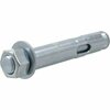 Hillman Sleeve Anchor, 3/4 in Dia, 4-1/4 in L, 1240 lb Concrete, 190 lb Brick, Steel, Zinc 370820